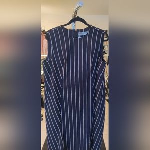 Balenciaga Striped Sleeveless Dress